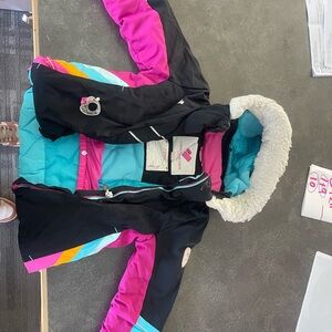Girls size 4 Obermeyer Ski Jacket Used with Grow With Me